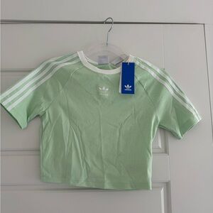 Adidas Women Matching set Green T-Shirt